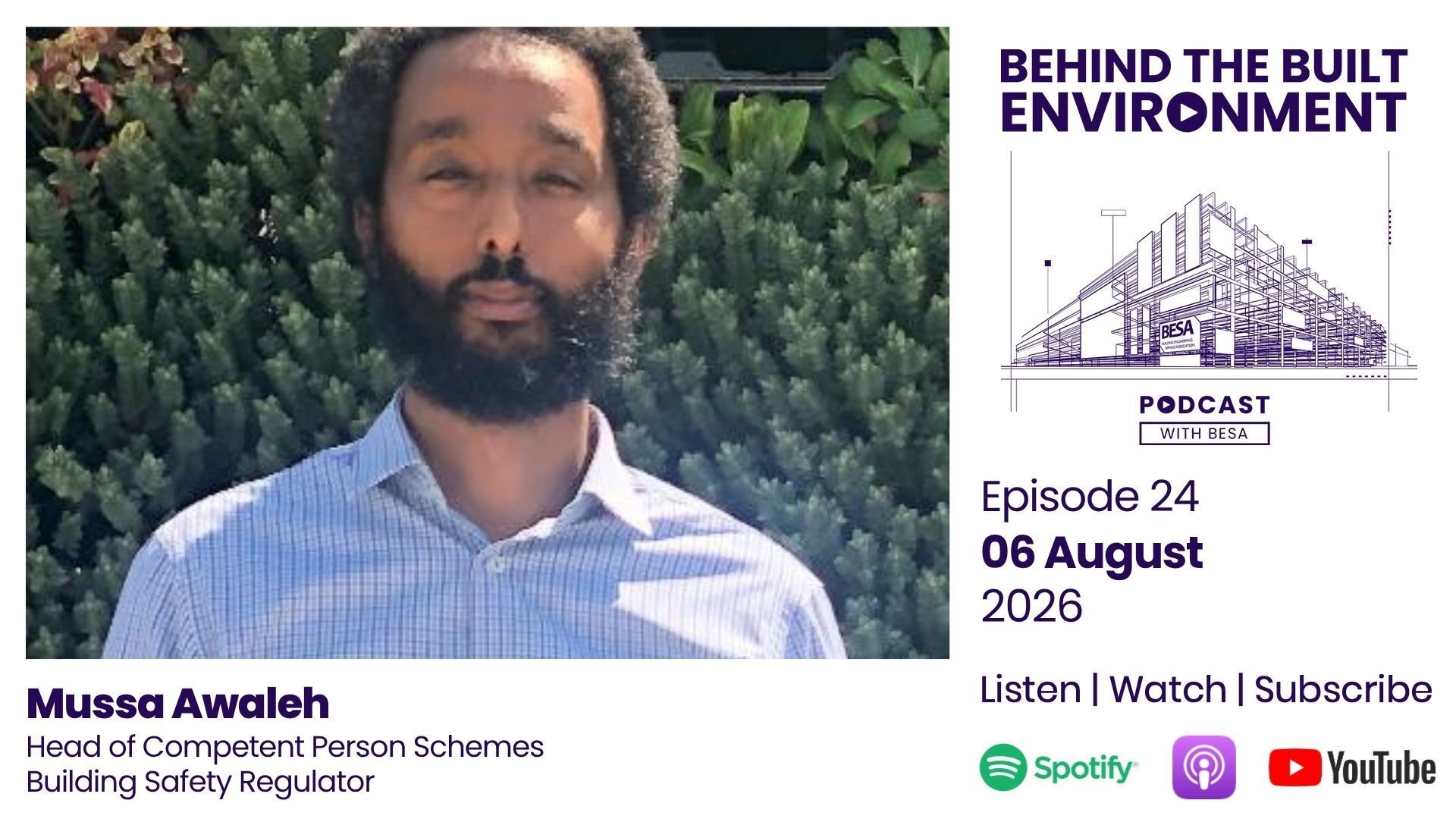 Mussa Awaleh, a guest on Behind The Built Environment podcast Mussa Awaleh, a guest on Behind The Built Environment podcast
