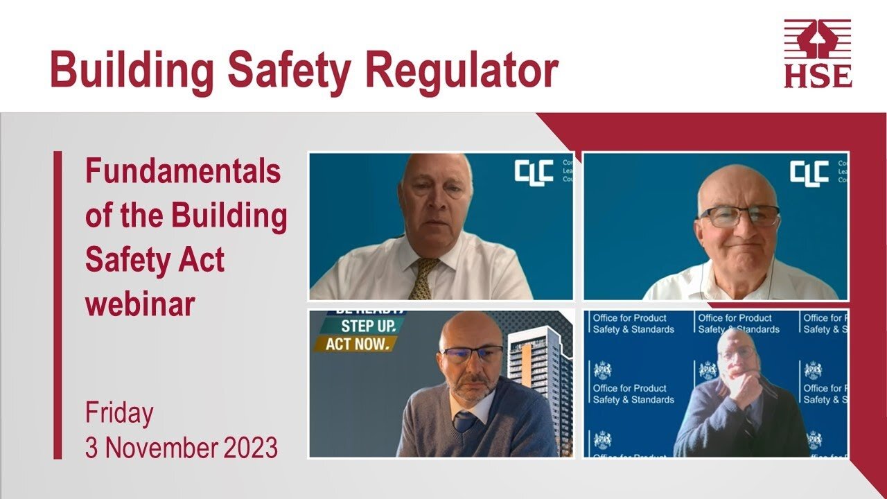 Fundamentals of the Building Safety Act HSE webinar