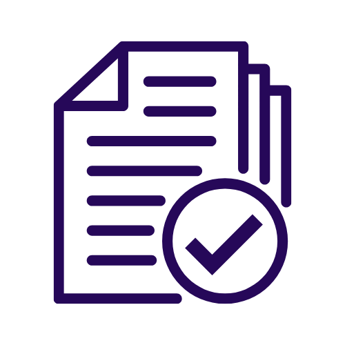 Paperwork and Tick Icon